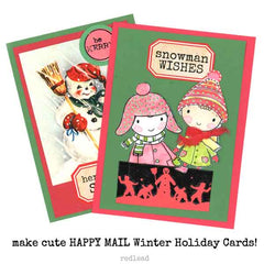 Snowman Rubber Stamp