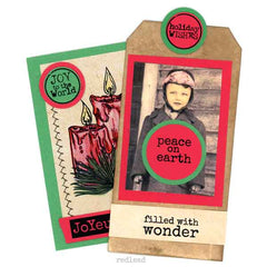 Peace on Earth Wood Mount Rubber Stamp