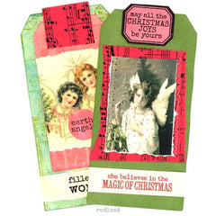 Wood Mount She Believes in the Magic of Christmas Rubber Stamp