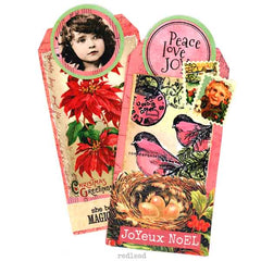 christmas cling mount rubber stamps