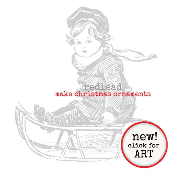 Bobby Loves Sleds Rubber Stamp