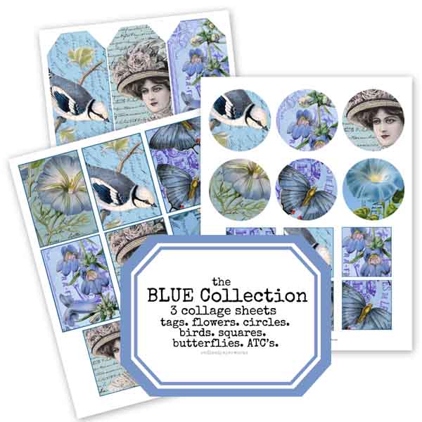 The Blue Collage Sheet Collection
