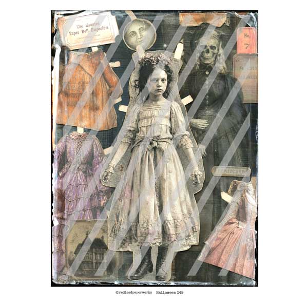 Vintage Vignette Halloween 149 Collage Sheet