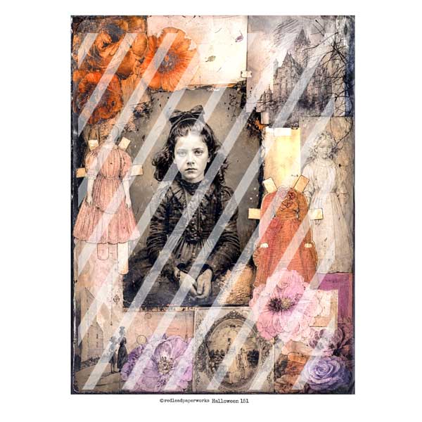 Vintage Vignette Halloween 151 Collage Sheet