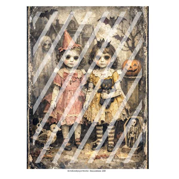 Vintage Vignette Halloween 168 Collage Sheet