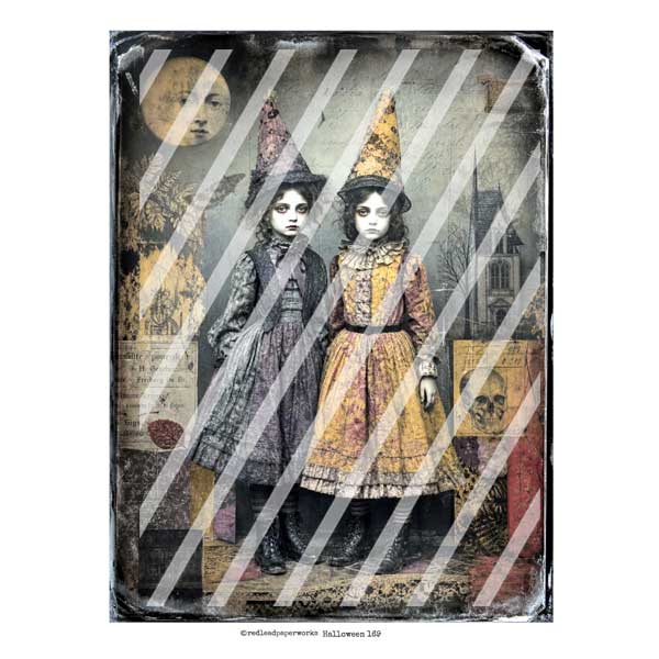 Vintage Vignette Halloween 169 Collage Sheet