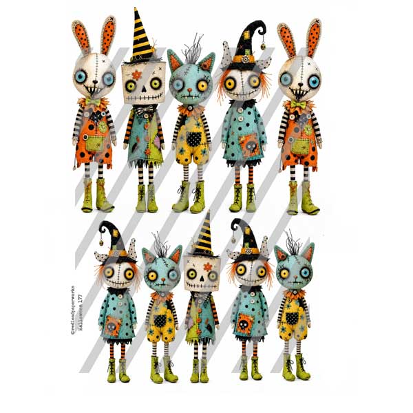 Kooky Kreatures Paper Dolls Halloween 177