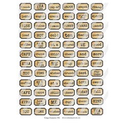 vintage elements distressed mixed media labels
