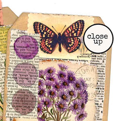 Vintage Elements Flowers Collage Sheet Make Handmade Cards, Tags, Junk Journals.