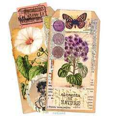 Vintage Elements Flowers Collage Sheet Make Handmade Cards, Tags, Junk Journals.