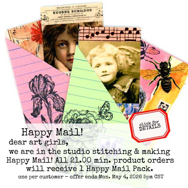 Dear Art Girls Happy Mail Art Pack