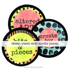 Wood Mount Altered Art Rubber Stamp