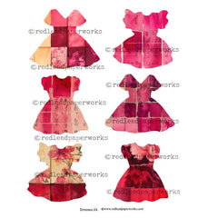 Painted Pink Dresses Dress 24 Collage Sheet