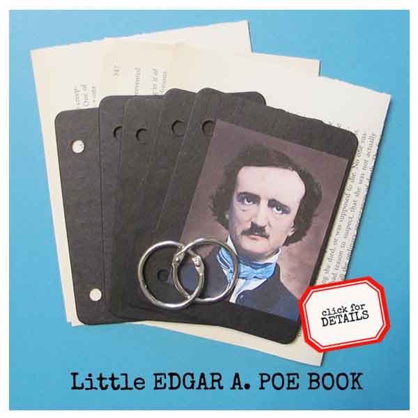 Little Edgar A. Poe Black Chipboard Book Kit