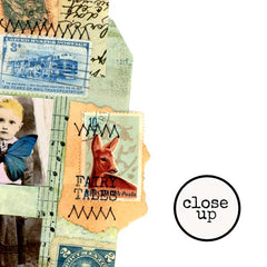 Mixed Media Stitched Fairy Tales Art Tags