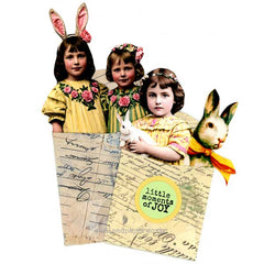 Little Moments of Joy Spring Time Collage Art Work Envelopes