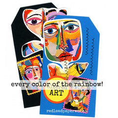 Mixed Media Stitched Collaged Artist Tags