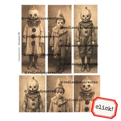 Halloween 178 Vintage Style Collage Sheet