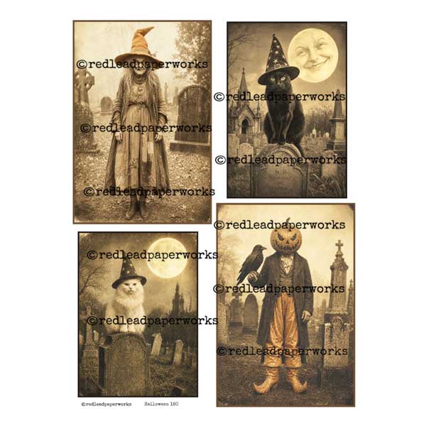 Halloween 180 Collage Sheet