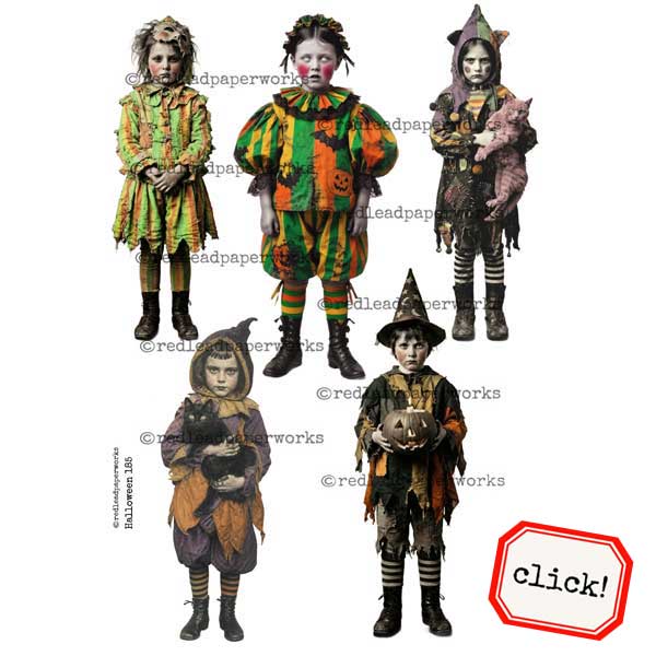 Halloween 185 Kreepie Kids Collage Sheet SALE!