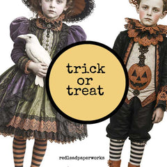 Halloween 187 Paper Dolls Collage Sheet Sale!