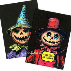 Halloween Artist Trading Cards Collage Sheets