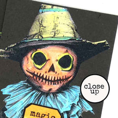 Halloween Artist Trading Cards Collage Sheets