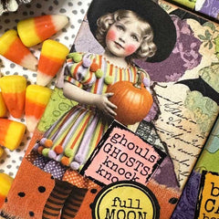 Vintage Style Halloween Paper Dolls