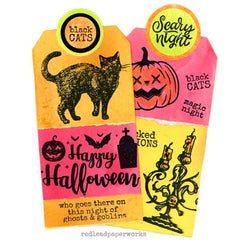 Halloween Tricks or Treats Rubber Stamp