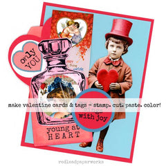 Valentine Party Paper Dolls Collage Sheet Collection Sale!