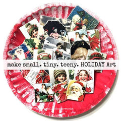 Vintage Style Christmas Holiday Collage Sheets