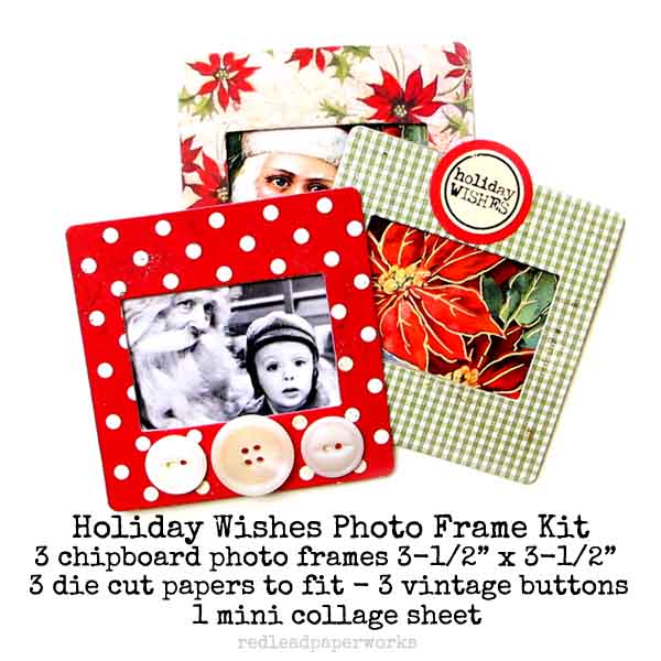 Holiday Wishes Photo Frame Kit