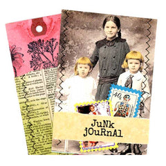 Mixed Media Junk Journal Stitched Collage Art 