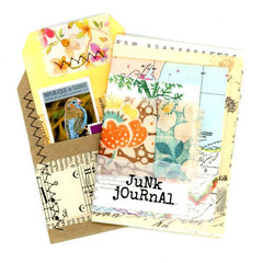 Mixed Media Stitched Junk Journal and Collage Tag