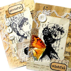 Lady Pearl Rubber Stamp