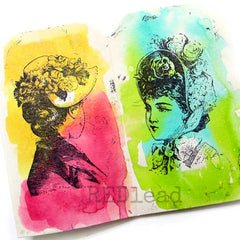 Lady Pearl Rubber Stamp