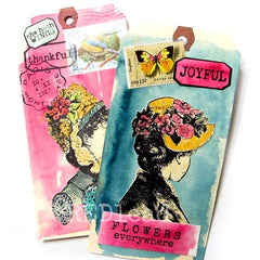 Lady Pearl Rubber Stamp