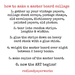 How to Make A Mixed Media Master Board Instructions
