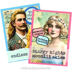 Mixed Media Mermaid Artist Trading Cards