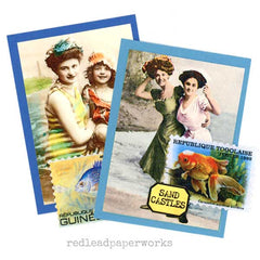 Sand Castles Mermaid Artist Trading Cards 