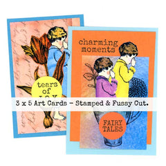 Charming Moments Stamped and Fussy Cut Art Cards