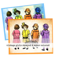 Mixed Media Water Colored and Stamped Art Cards