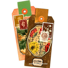 Mixed Media Garden Journal Hand Dyed Art Tags