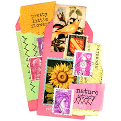 Nature Study Mixed Media Collage Art Tags