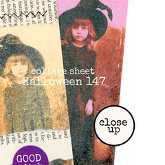 Collage sheet with vintage-style images  'Halloween 147'.