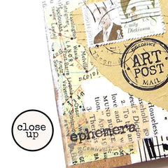 Red Lead Wood Mounted Rubber Stamps Art Post Wood Mounted Rubber Stamp.
