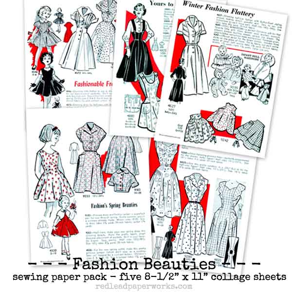 Fashion Beauties Sewing Paper Pack