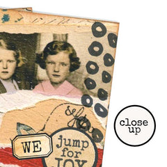 Wood Mount Jump for Joy Rubber Stamp