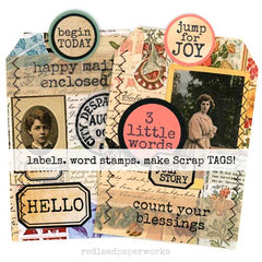 Wood Mount Jump for Joy Rubber Stamp