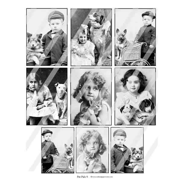 Pet Pals 9 Collage Sheet